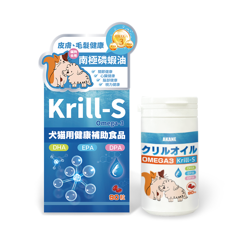 AKANE 貓犬合用．南極磷蝦油90粒