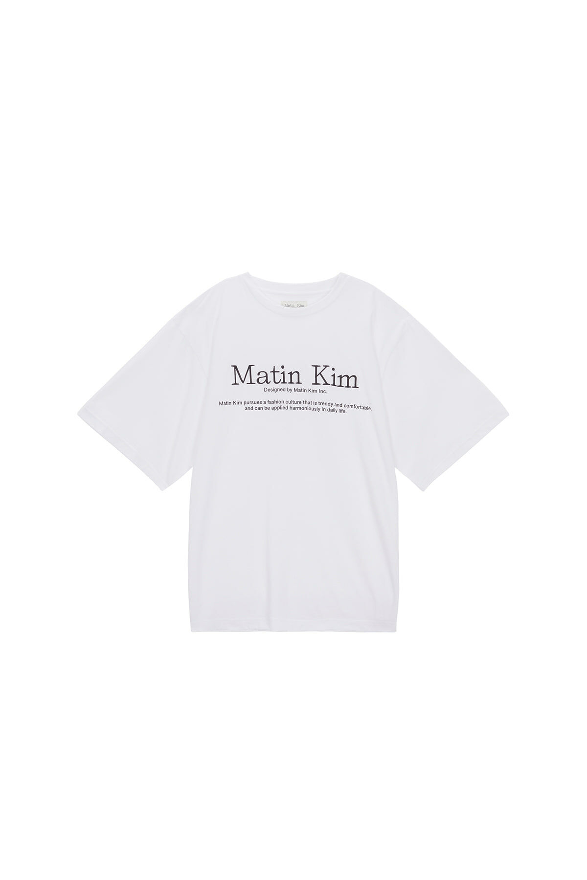 MATIN品牌理念LOGO上衣 白色