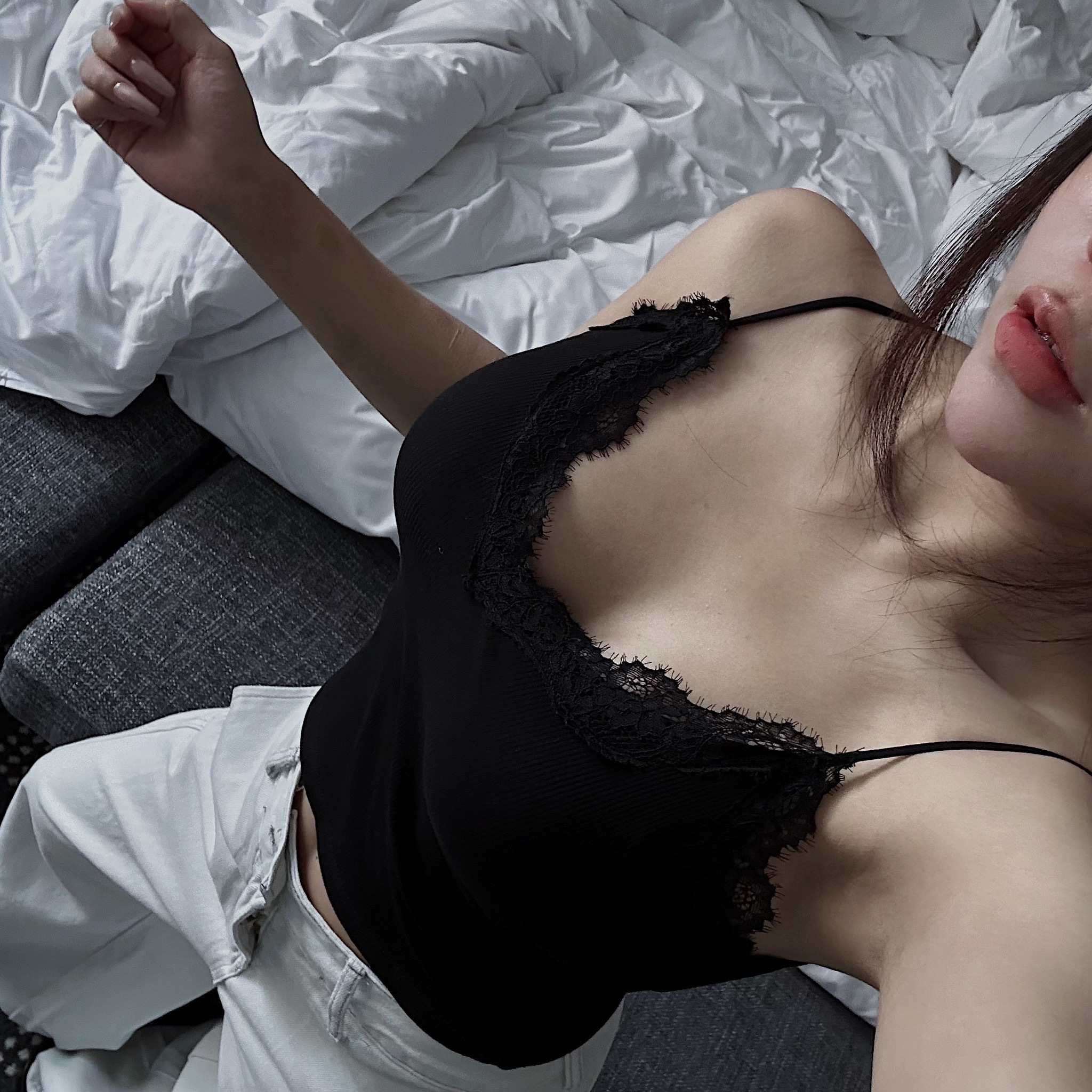 【 Feb.21 廣州連線】純欲蕾絲雲感棉Bratop