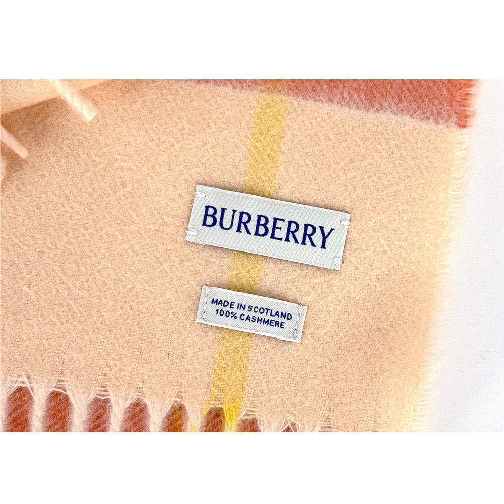 【BURBERRY】基本款經典格紋喀什米爾圍巾(青瓷色)8103015