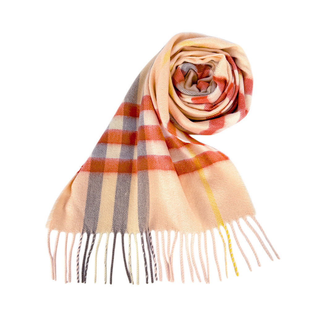 【BURBERRY】基本款經典格紋喀什米爾圍巾(青瓷色)8103015