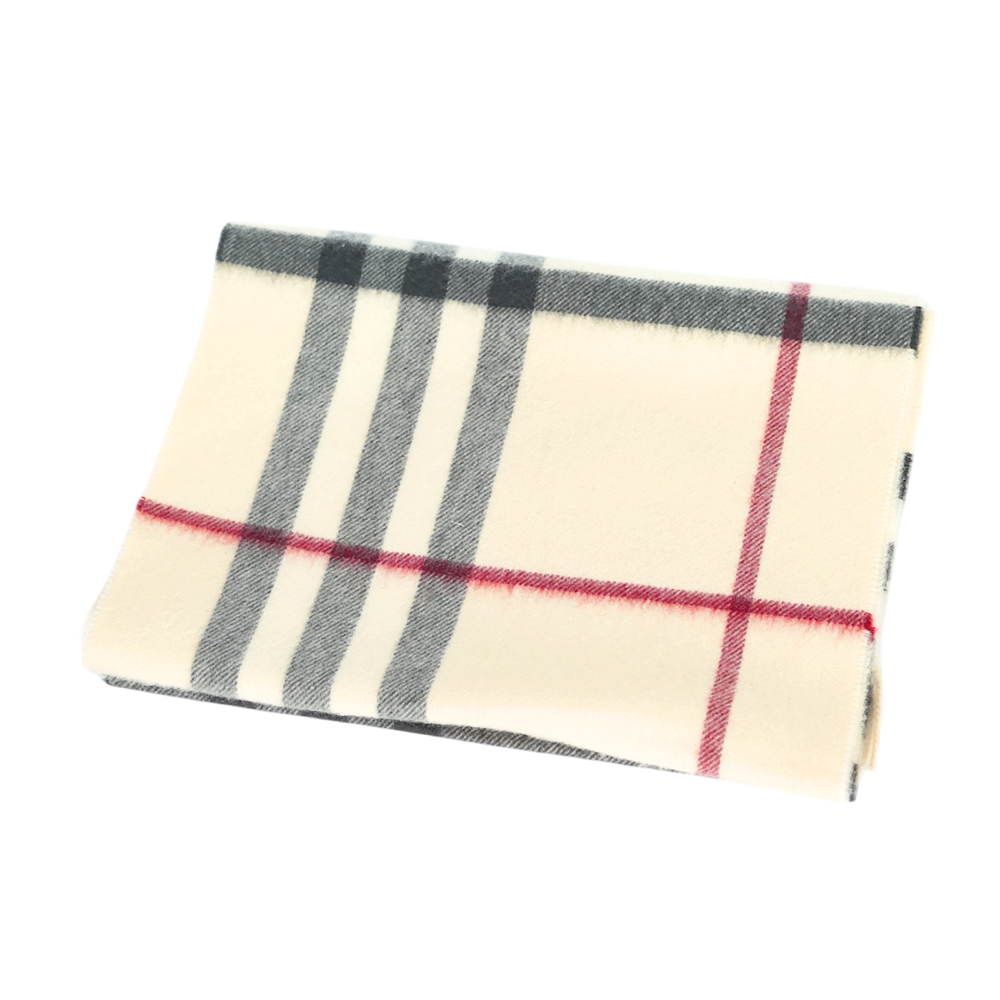 【BURBERRY】基本款經典格紋喀什米爾圍巾(石色)8077884