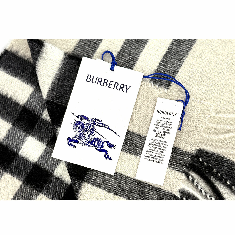【BURBERRY】基本款經典格紋喀什米爾圍巾(地衣色)8085927