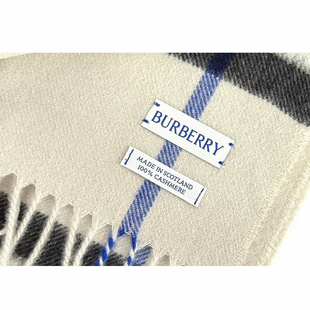 【BURBERRY】基本款經典格紋喀什米爾圍巾(地衣色)8085927