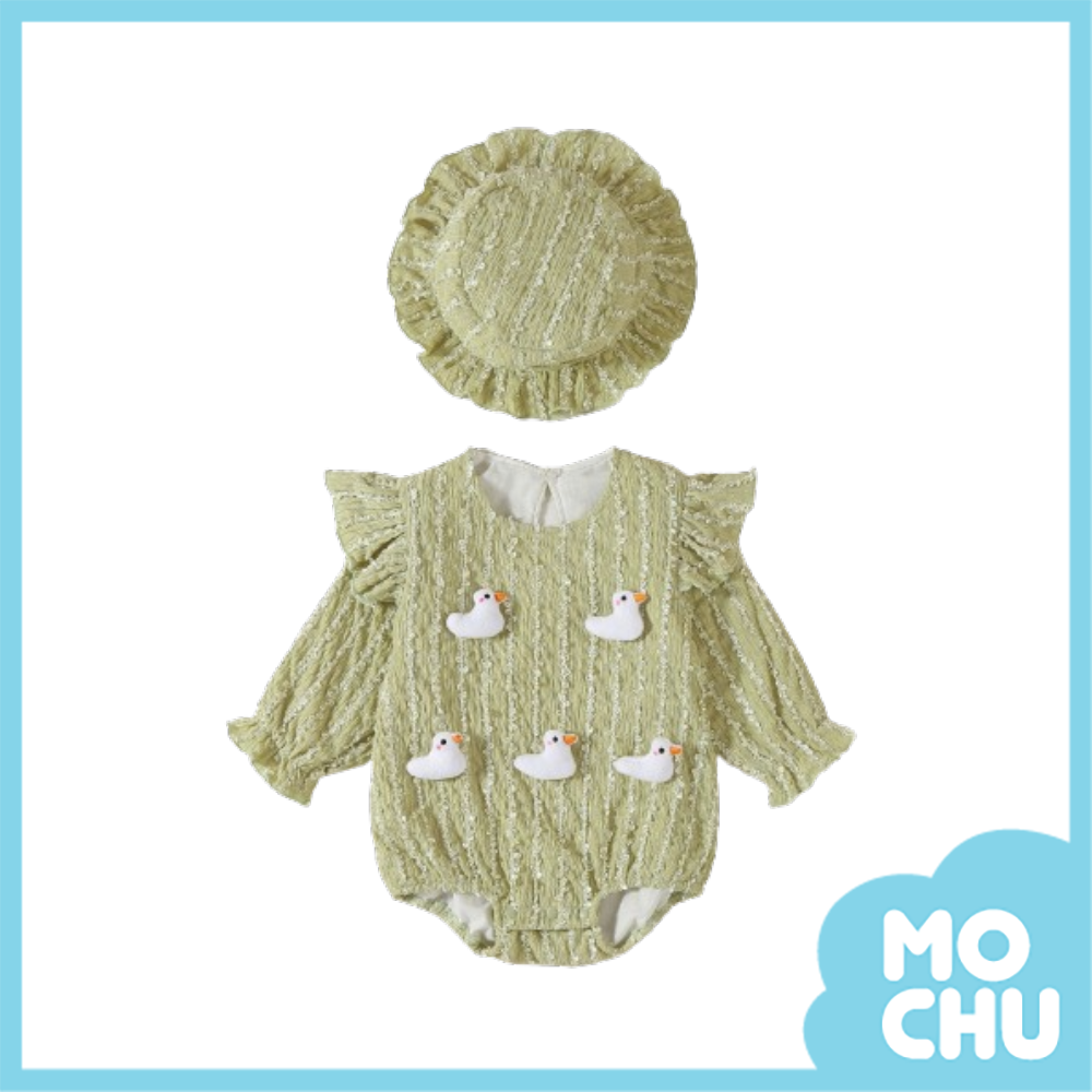 五隻小鴨長袖包屁衣