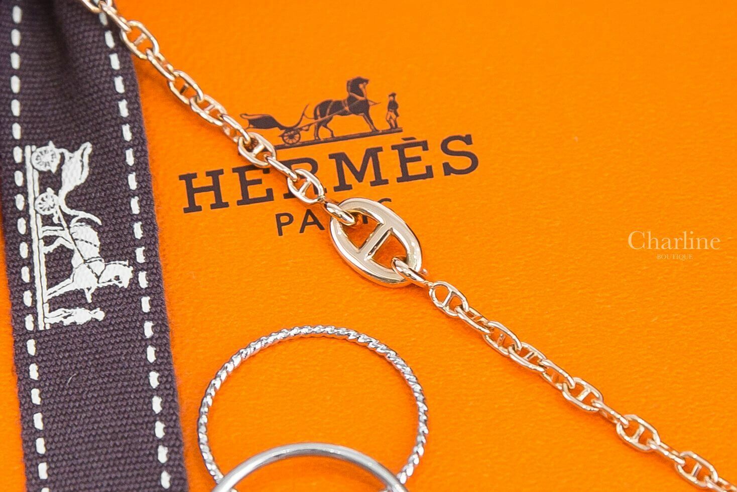 Hermès Farandole Bracelet , Very Small Model 玫瑰金θ手鍊