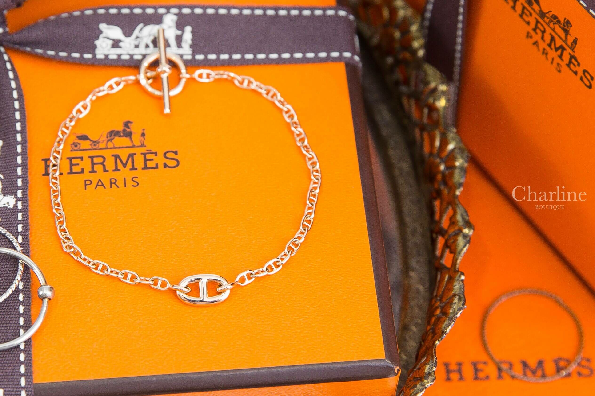 Hermès Farandole Bracelet , Very Small Model 玫瑰金θ手鍊-Charline Boutique 精品代購