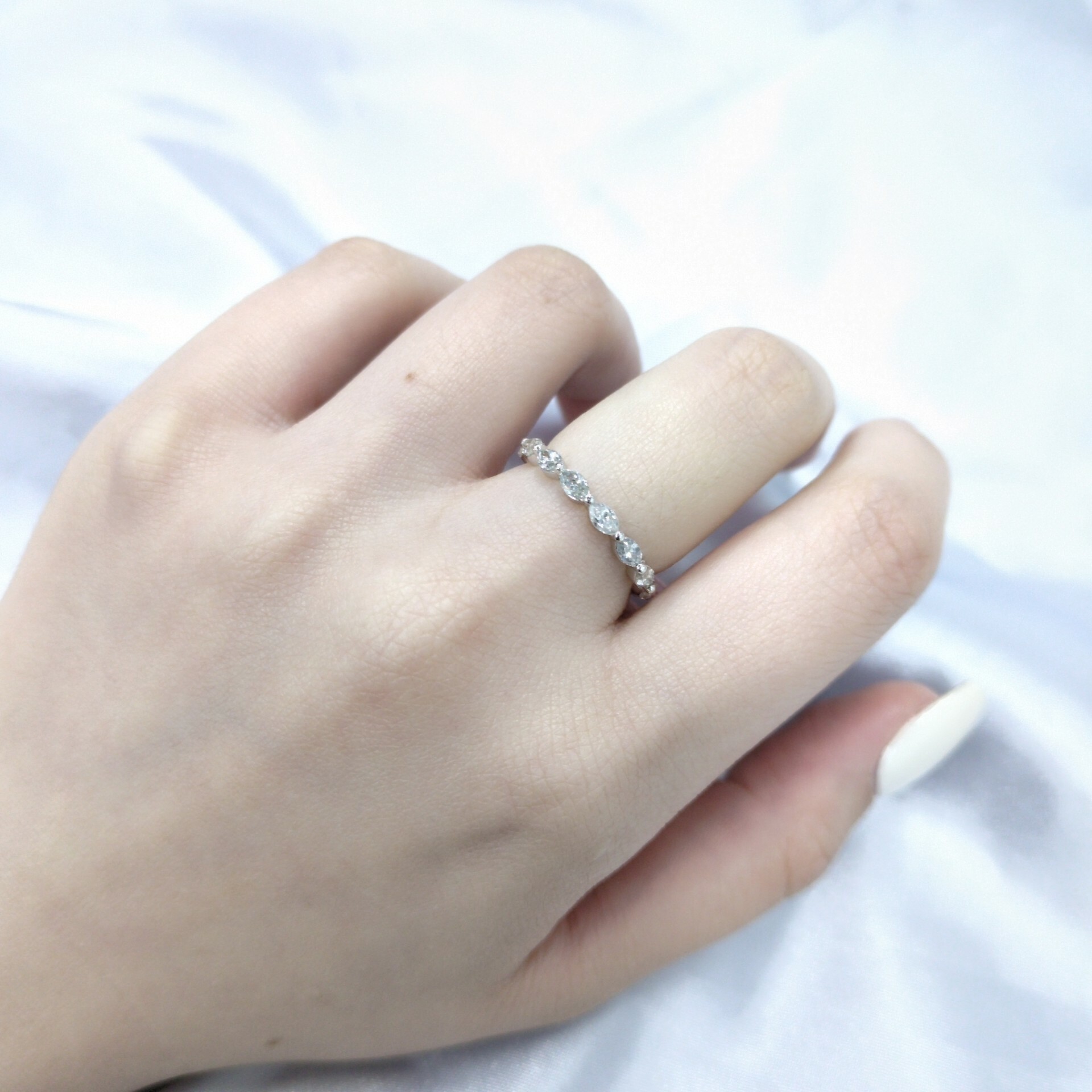 18K White Gold 1.11ct Diamond Eternity Ring