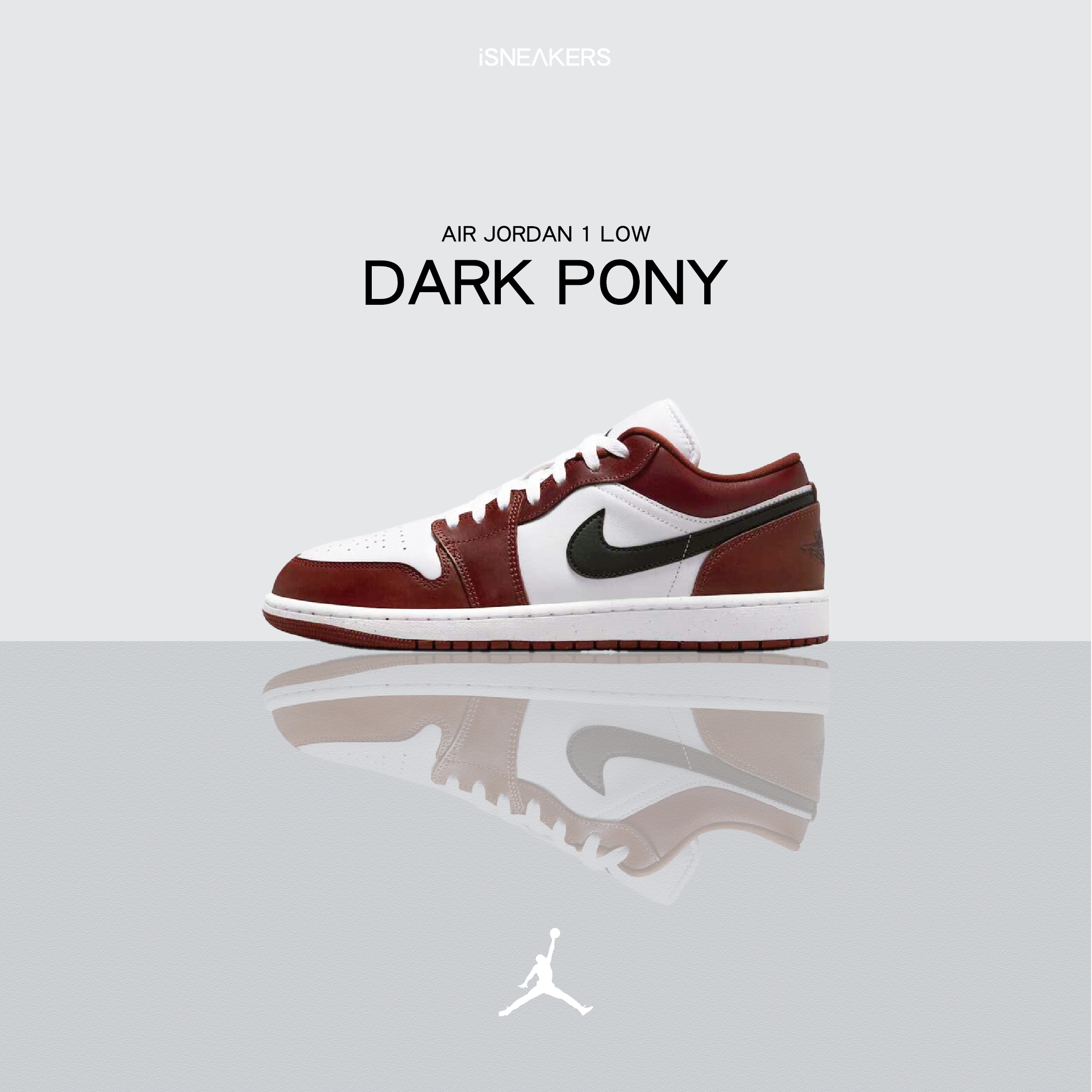 iSNEAKERS｜Air Jordan 1 Low "Dark Pony" 沙丘紅 HF3148-102
