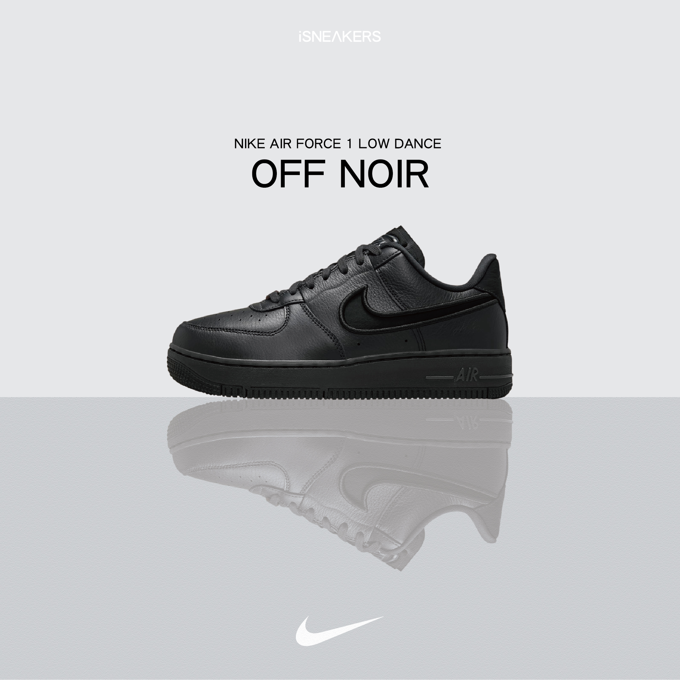 iSNEAKERS｜Nike Air Force 1 Low Dance "Off Noir" 純黑 FJ7409-001
