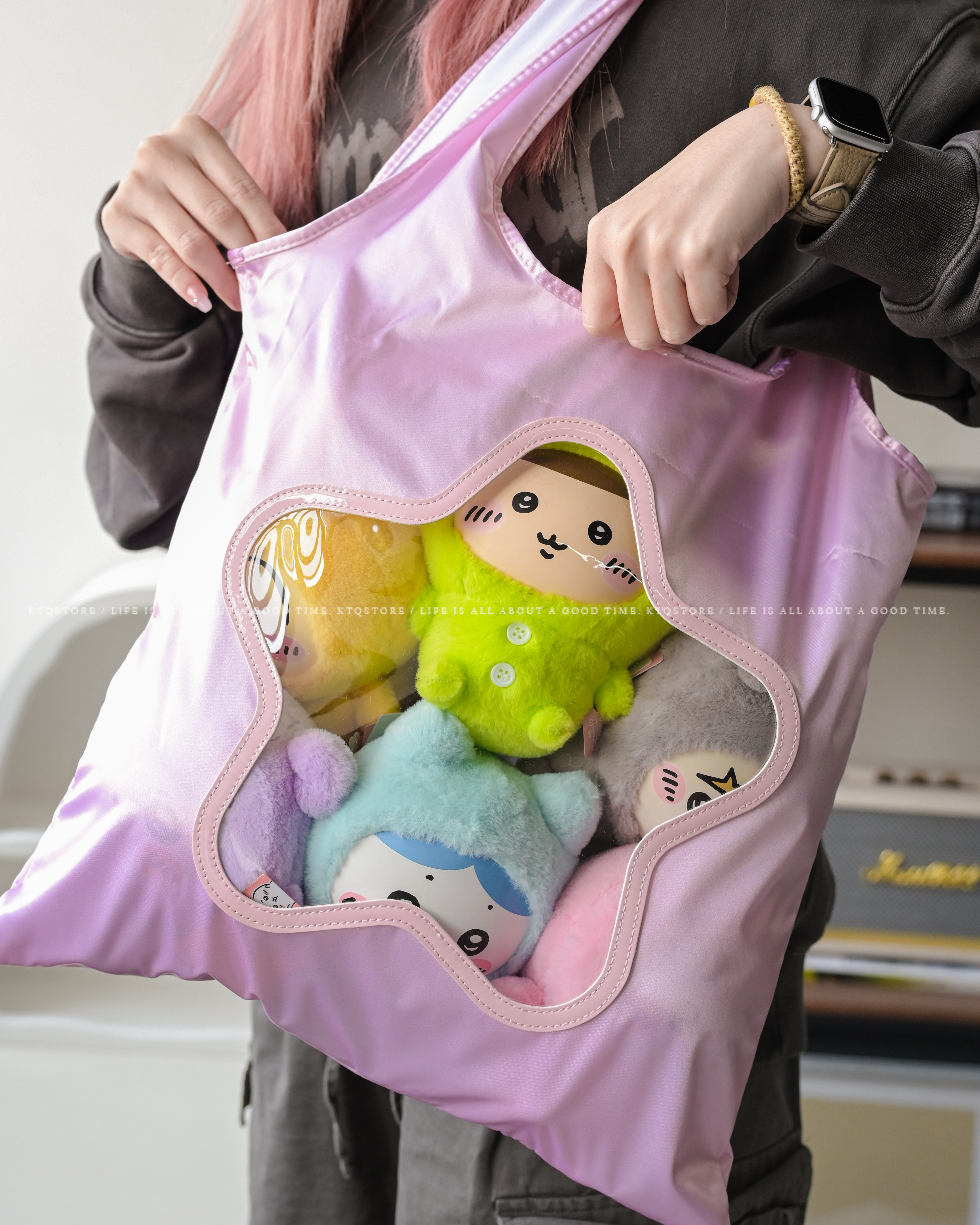 KTQ STORE ‧ MINISO x Chiikawa 吉伊卡哇 糖膠公仔 一組6入 附痛包