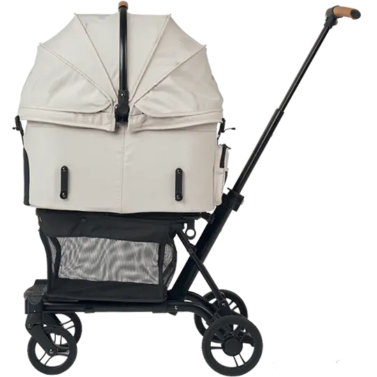 AirBuggy Wiz X 高級輕量寵物手推車 8kg - Pearl White