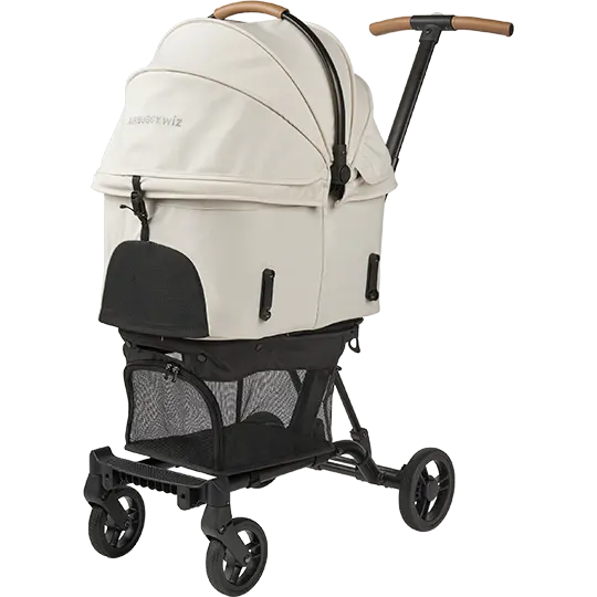 AirBuggy Wiz X 高級輕量寵物手推車 8kg - Pearl White