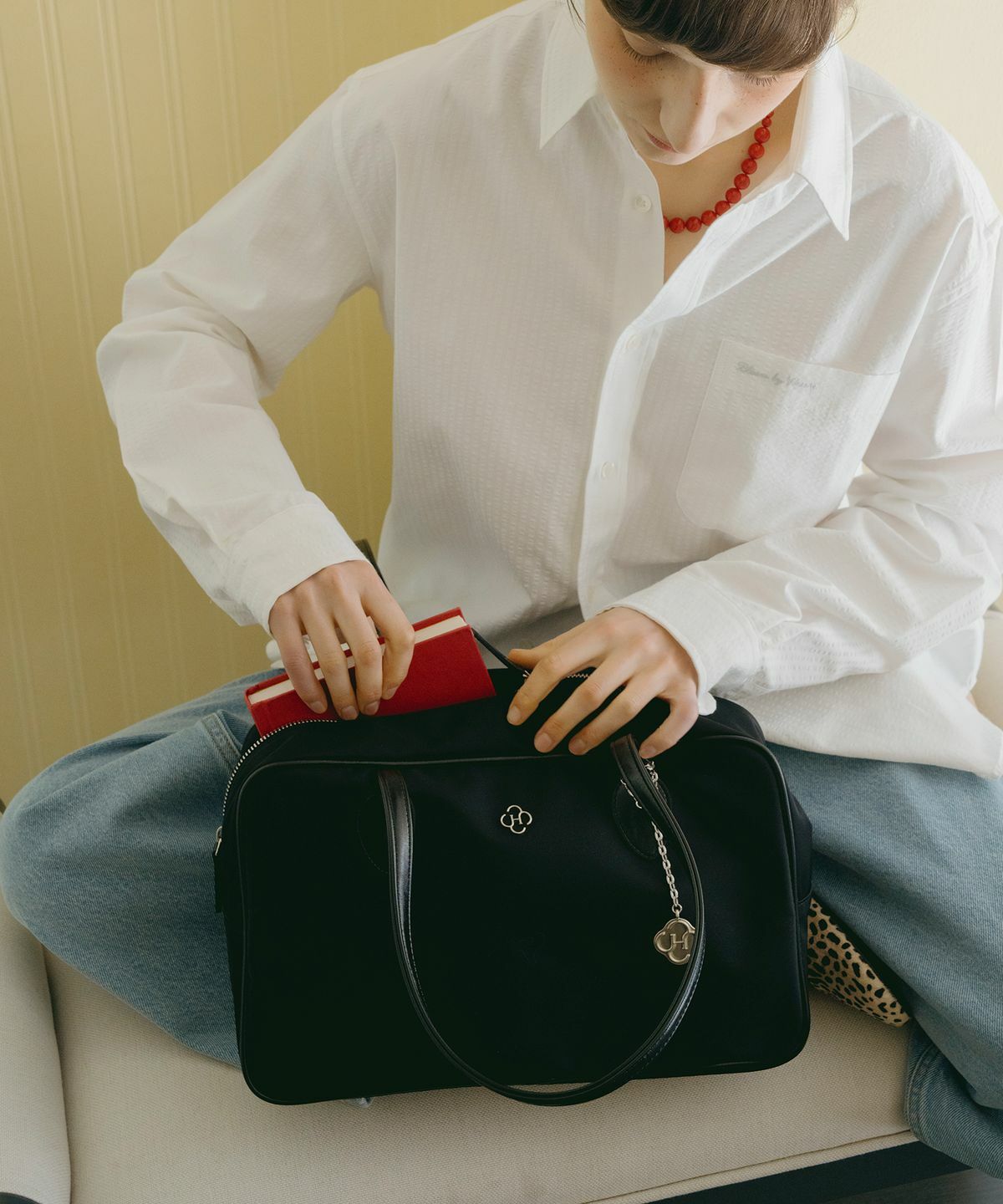 HEEARI Sage Nylon Square Bag