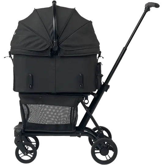 AirBuggy Wiz X 高級輕量寵物手推車 8kg - True Black