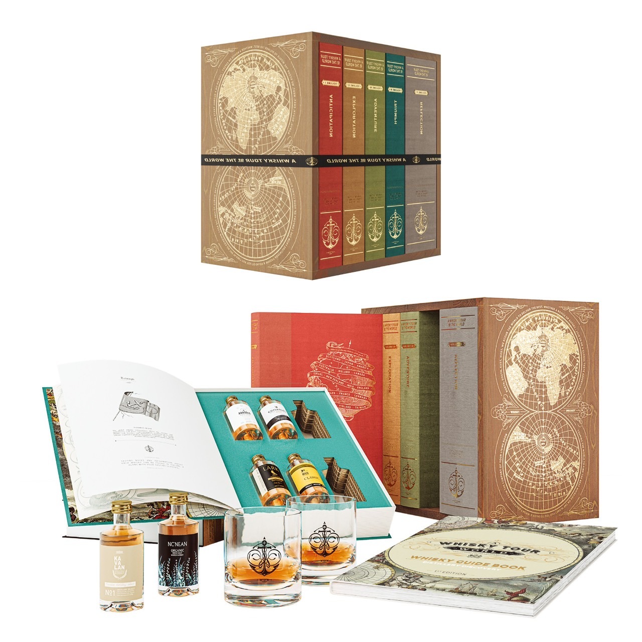 世界威士忌24入迷你酒套書