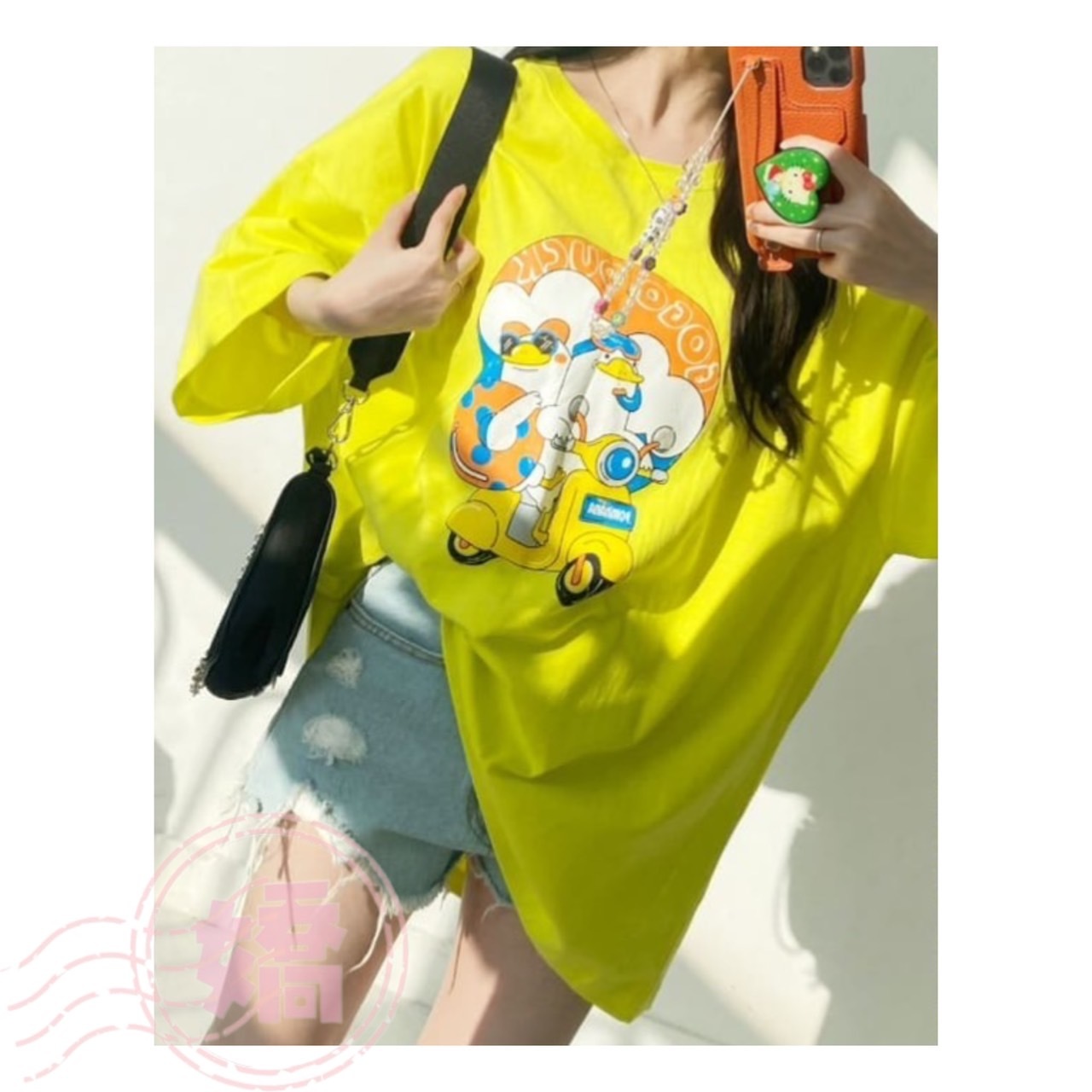 K06003兩隻鵝騎車泳圈踢(白'黃'灰)