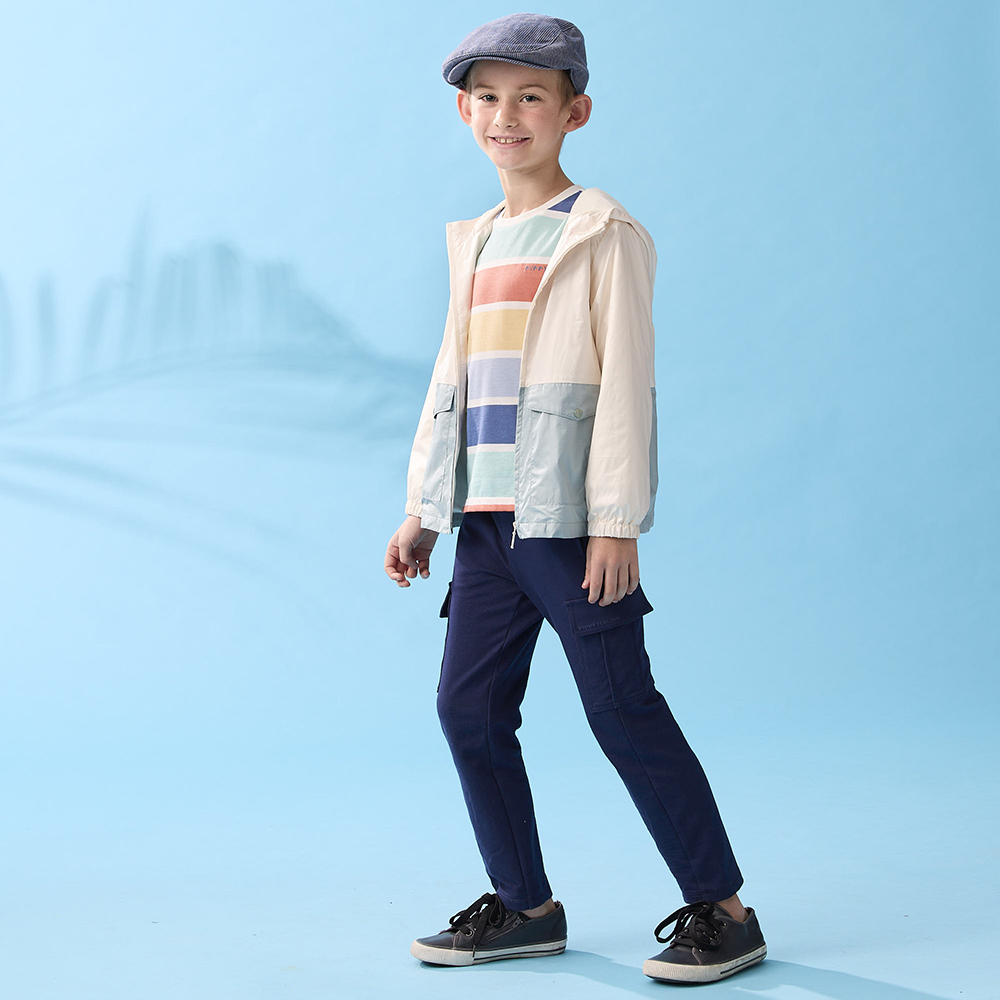 <5折> PIPPY大口袋仿牛仔 工裝長褲 藍