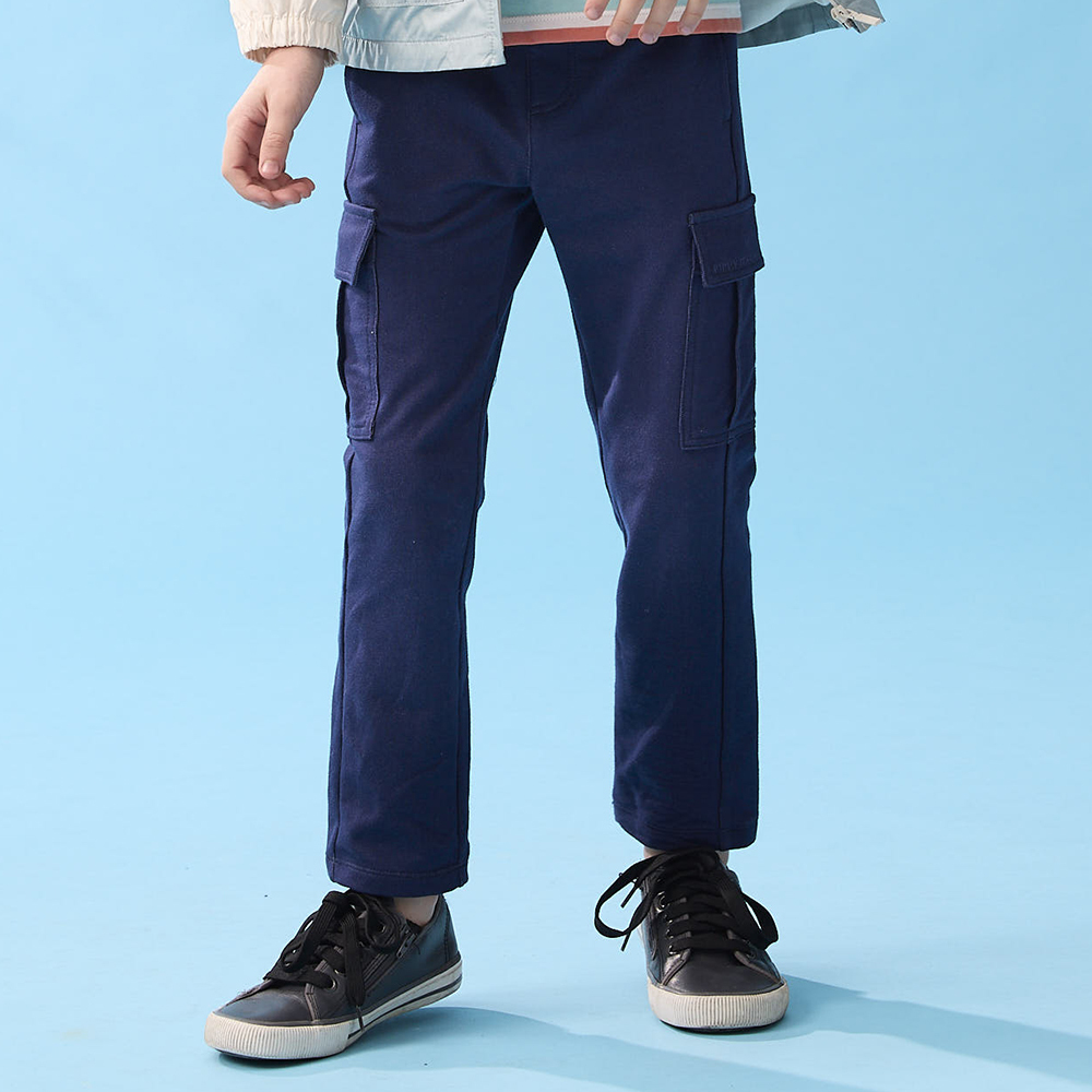 <5折> PIPPY大口袋仿牛仔 工裝長褲 藍