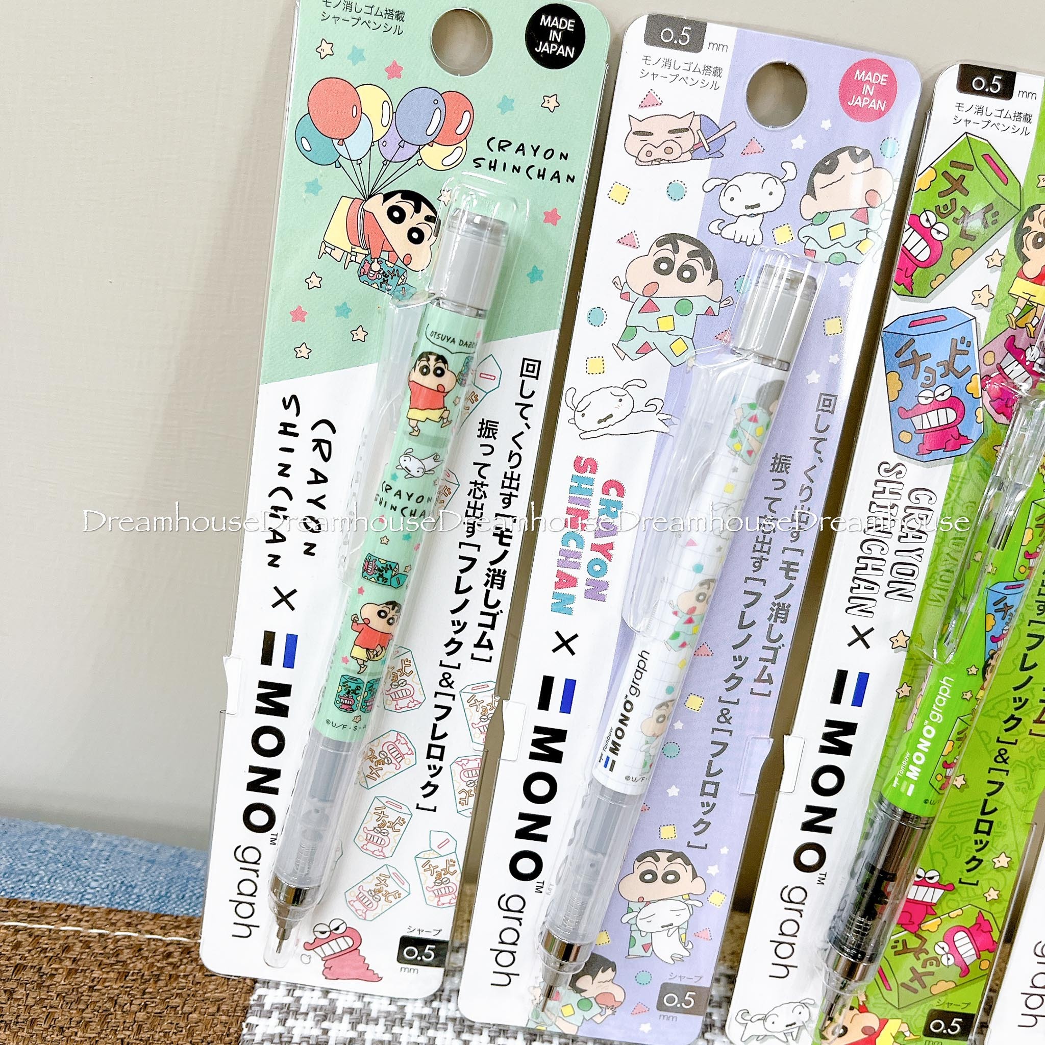 日本製 mono graph 蠟筆小新 小白 睡衣小新 巧克比 自動筆 自動鉛筆 筆