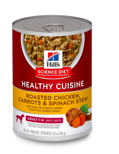 Hill's - 健康燉肉配方 成犬雞肉及蔬菜罐頭 12.5安士 (12罐) 10450