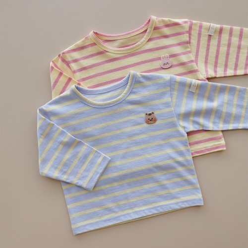 25S/S 果凍人物巴斯克橫條紋T恤