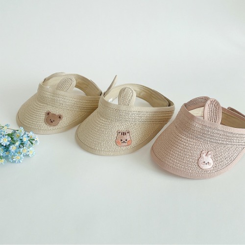 果凍人物小耳防曬草帽