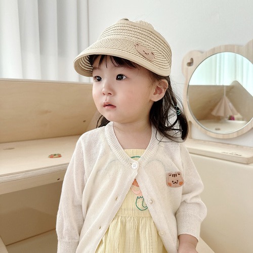 果凍人物小耳防曬草帽
