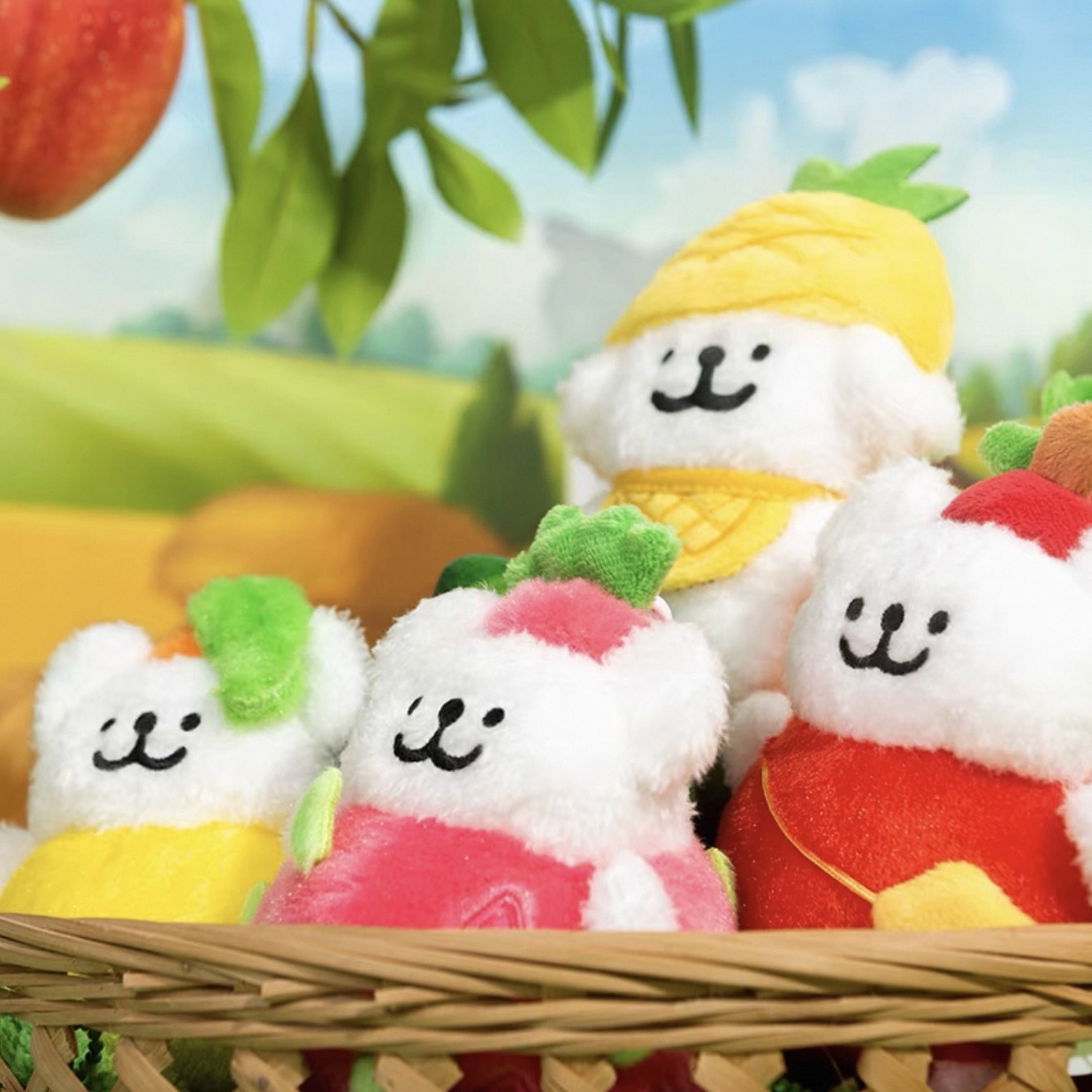 代購 MALTESE 線條小狗 水果系列 吊飾 絨毛玩具/預購