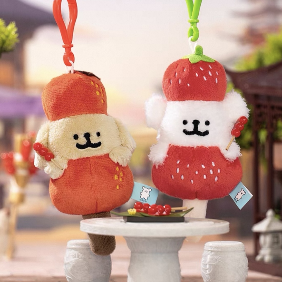 代購 MALTESE 線條小狗 糖葫蘆 吊飾 絨毛玩具/預購