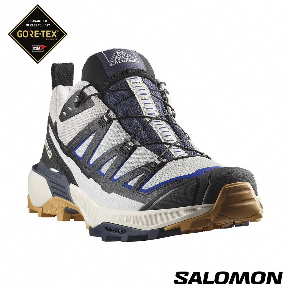 Salomon X ULTRA 360 EDGE GORE-TEX 男款 低筒登山鞋 防水健行鞋 476987 紫/黑/藍 [HappyOutdoor]