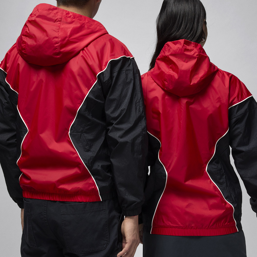 Nike J BRK Draft JKT 男款 紅黑色 刺繡Logo 口袋 拉鍊 喬丹 連帽 外套 HF9334-636