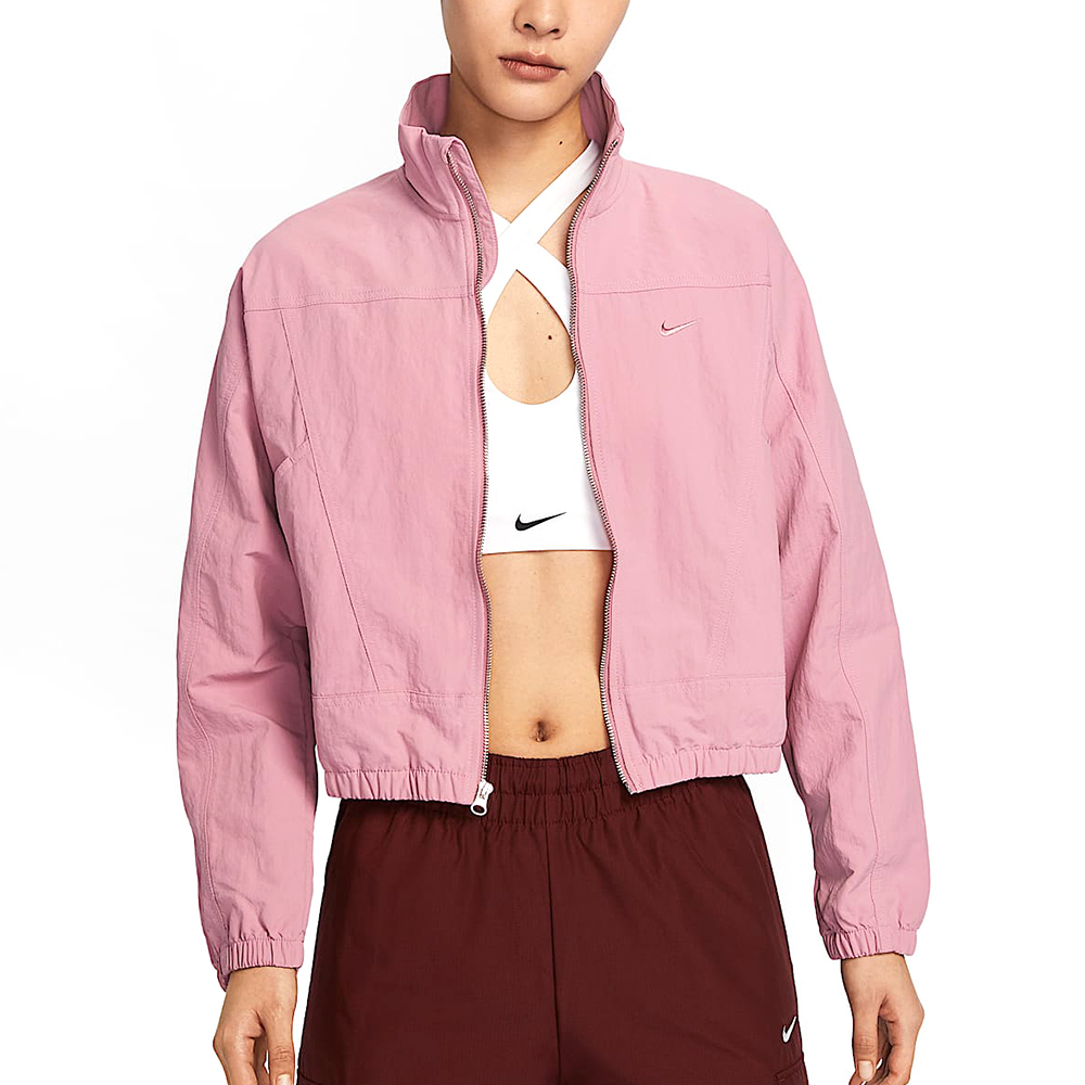 Nike Evrthng WVN RPL UV 女款 粉色 休閒 寬版 防曬 運動 立領 外套 HJ1000-699