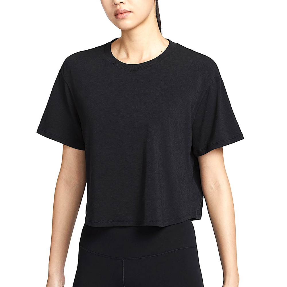 Nike One Relaxed DF SS Top 女款 黑色 運動 休閒 寬鬆 圓領 短袖 HJ1066-010