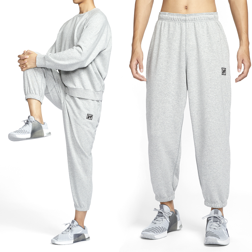 Nike Heritage Fleece Pant 男款 灰色 運動 休閒 縮口 棉褲 刷毛 長褲 HJ3146-077