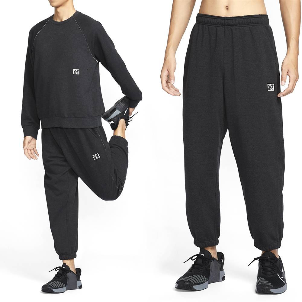 Nike Heritage Fleece Pant 男款 黑色 運動 休閒 縮口 棉褲 刷毛 長褲 HJ3146-010