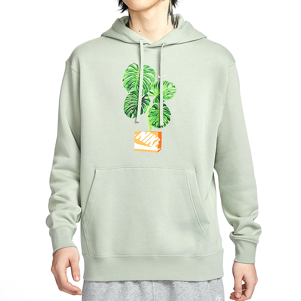 Nike Club HDY Po BB MDRN 男款 綠色 運動 休閒 帽T 刷毛 上衣 長袖 HQ2968-370