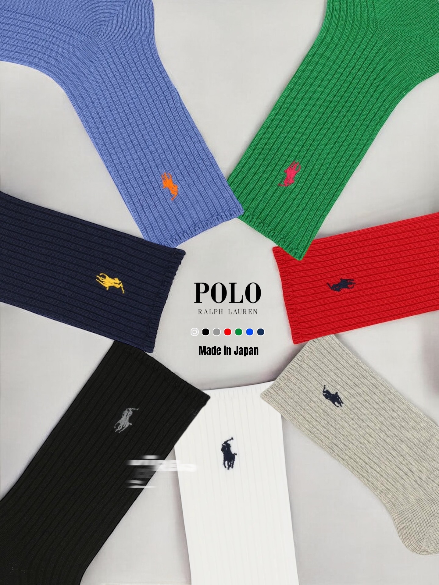 日本製🇯🇵 POLO RALPH LAUREN別注款刺繡logo長襪🐎