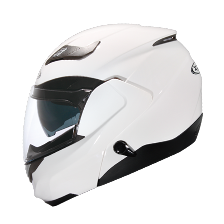 ZEUS ZS-3100 亮光白 素色 可樂帽 可掀式