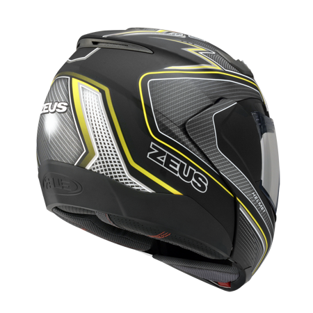 ZEUS ZS-3100 YY5 消光黑/黃 彩繪 可樂帽 可掀式