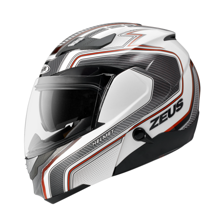 ZEUS ZS-3100 YY5 白/紅 彩繪 可樂帽 可掀式