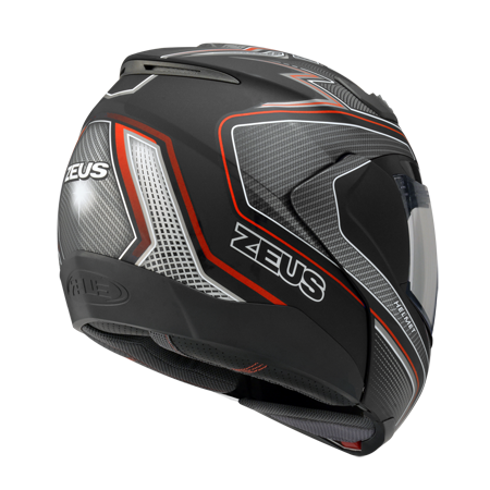 ZEUS ZS-3100 YY5 消光黑/紅 彩繪 可樂帽 可掀式