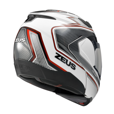 ZEUS ZS-3100 YY5 白/紅 彩繪 可樂帽 可掀式