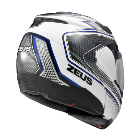 ZEUS ZS-3100 YY5 白/藍 彩繪 可樂帽 可掀式