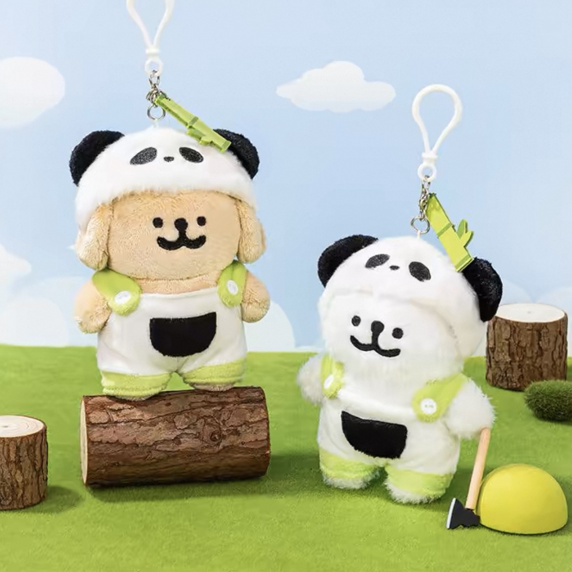 代購 MALTESE 線條小狗 熊貓 吊飾 玩偶 絨毛玩具/預購