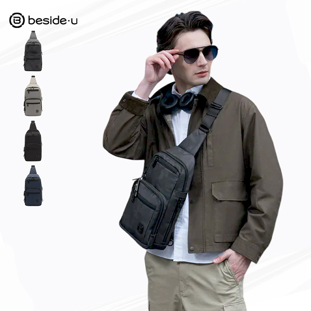 beside u TOPIC 斜跨包 胸包 多隔層斜肩包 BAP2315