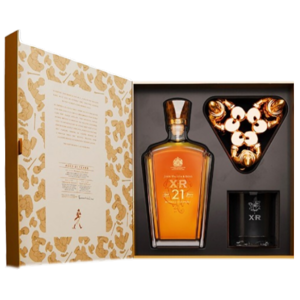 約翰走路 x 龍蝦先生 XR 21年調和蘇格蘭威士忌 中秋限量禮盒 (750ml+杯+杯架)