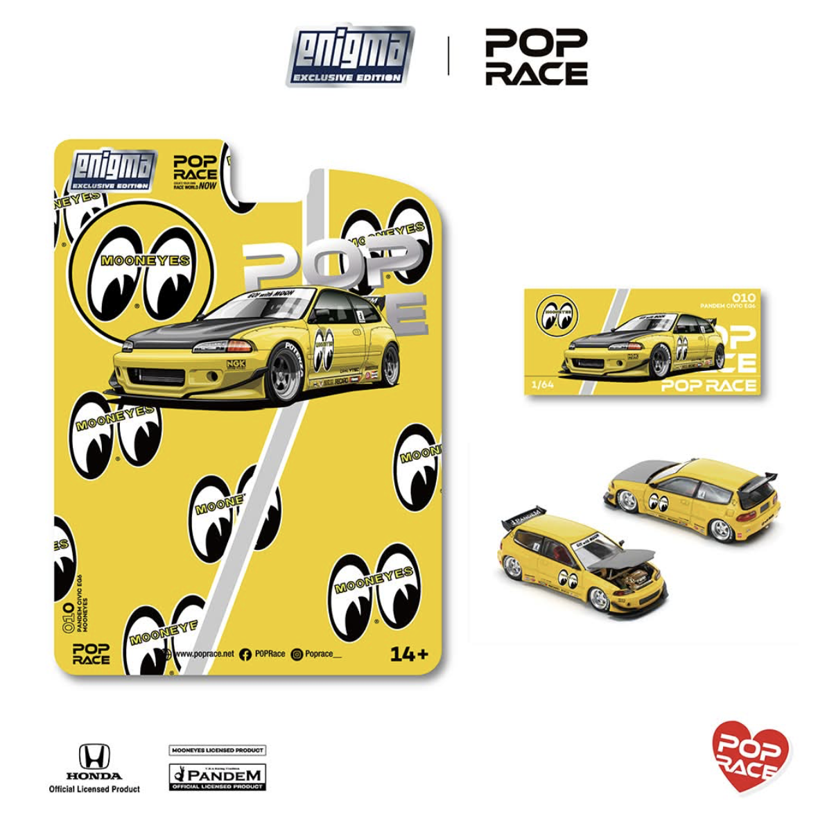 【預訂】Pop Race Pandem Civic EG6 v1.5 MOONEYES