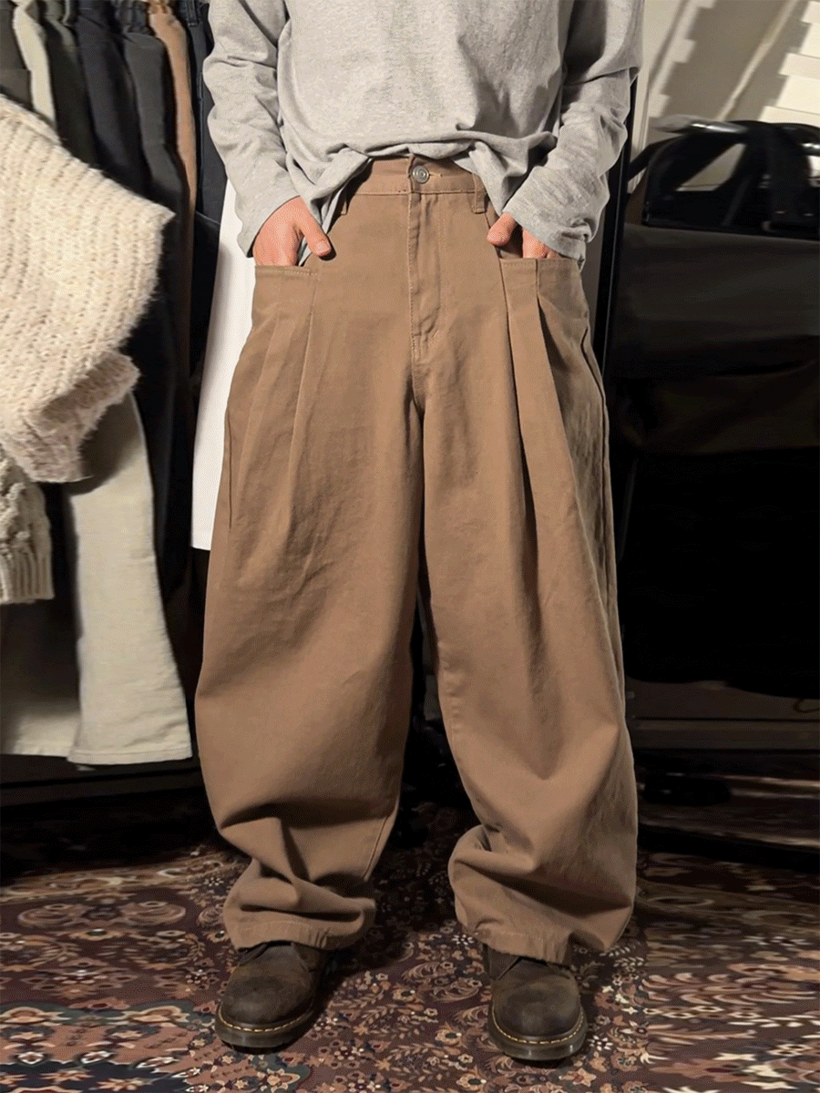 UNBAN褶皺氣球褲燈籠褲