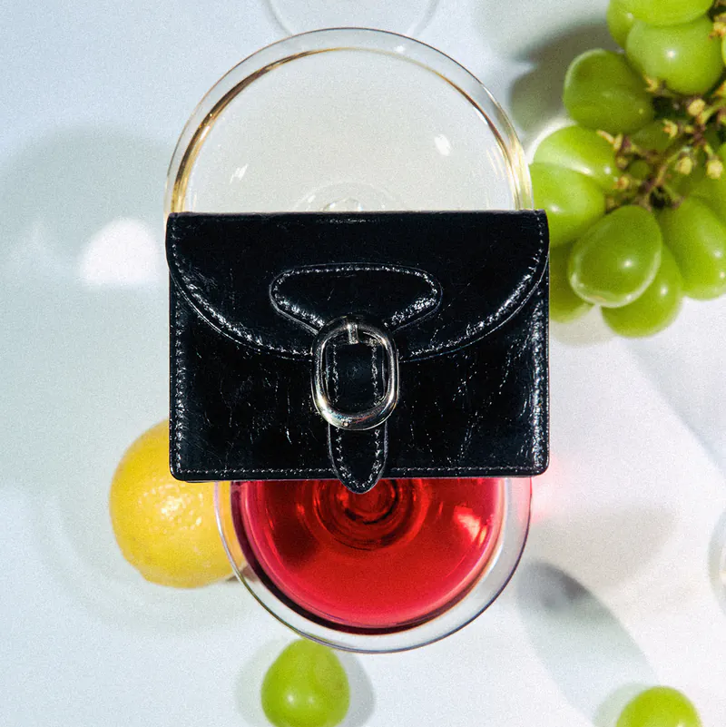 FENNEC BIBI ACCORDION POCKET 金屬釦 風琴夾 卡夾 錢包 皺紋牛皮